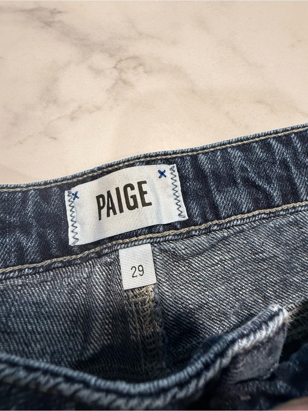 PAIGE Indigo Rolled-Hem Denim Shorts